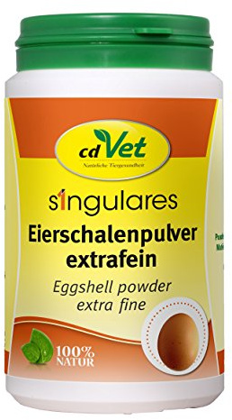 Poudre de coquille d'œuf extra fine 300 g – Source naturelle de calcium pour animaux