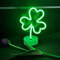 ENUOLI Shamrock LED Neon Signs Green Decorative Lights USB/Battery Operated Led Neon Lights Decoration Light with Base Shamrock Lucky Grass Neon Night Light for Wedding Party Room