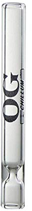 OG Chillum Smoking Glass Pipe, One Hitter for Tobacco/Herb Clear Reusable New (1)
