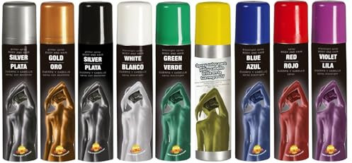 Maquillaje en Spray para Cuerpo y Cabello en Colores