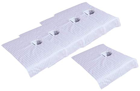Tubayia 5 Stück Massageliege Gesicht Loch Abdeckung Massagetisch Auflage für Beauty Spa Salon