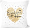 SpecialMe® Kissen-Bezug Herz Danke Geschenk Lieblingsmensch Alltagsheld Berufe Spruch Schrift Erzieherin mit Herz weiß 40cm x 40cm