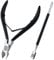 SENBACH Cuticle Trimmer with Pusher, Remover Nipper Professional Stainless Steel Cutter Clipper Durable Pedicure Manicure Tools for Fingernails and Toenails (Black) (1548)