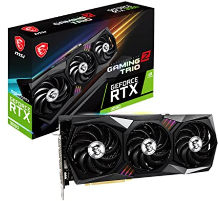 MSI Gaming GeForce RTX 3080 LHR 12GB GDRR6X 384-Bit HDMI/DP Nvlink Torx Fan 4 RGB Ampere Architecture OC Graphics Card (RTX 3080 Gaming Z Trio 12G LHR)