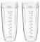 950ml Becher Ersatzteile Kompatibel mit Nutri Ninja Mixer Smoothie Maker CB350EU BN800EU BN750EU BN495EU BN751 BN800 BN801 SS351 SS401, für Ninja Mixer Zubehör Becher Tassen Ersatzteil (2Pcs)