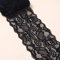 10 Yards Elastizität Spitzenbordüre Spitzenband,8cm Breite Bunte Spitzen-Blumen Borte Dekoband Zierspitze Zierband Spitzenstoff Spitzenborte für Nähen DIY Handwerk Kleidung Unterwäsche,Schwarz