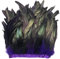 keland 1 Meter Lang und 9 Zoll Breit Hahn Federborte Feather Fringe Trim DIY Feder Cape Schal Rock Halloween Kostüme Dekoration (A-Lila)