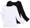 Sunny Fashion Girls 2 Pack Top Tee Shirt Long Sleeve White Black Casual School Age 9-10 Years
