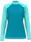 Generic Damen UV-Schutz Rashguard Langarm Shirt, Türkis, S