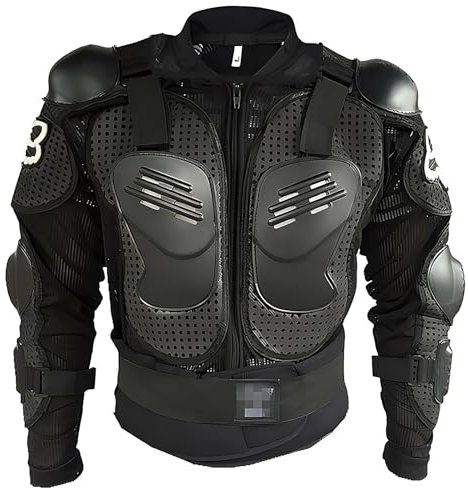 Motorrad Motorrad Ganzkörperpanzer Rüstung Schutzausrüstung Jacke Pro Street Sport Motocross ATV MTB Rennhemd Jacke Protektor mit Brust-Rückenschutz for Erwachsenenkleidung (Color : Jacket, Size : M