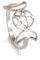 EUEAVAN Dreifacher Mond Göttin Ring für Frauen Pentagramm Stern Mondsichel Amulett Religion Wicca Schmuck Pagan Geschenk (silber, 11)