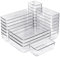 Set de 25 Cajones de Organización | Organizadores de Plástico Transparentes | Separadores de Cajones para Escritorio | Baño | Cocina | Frigorífico | Despensa | Maquillaje | Joyas | Multiusos