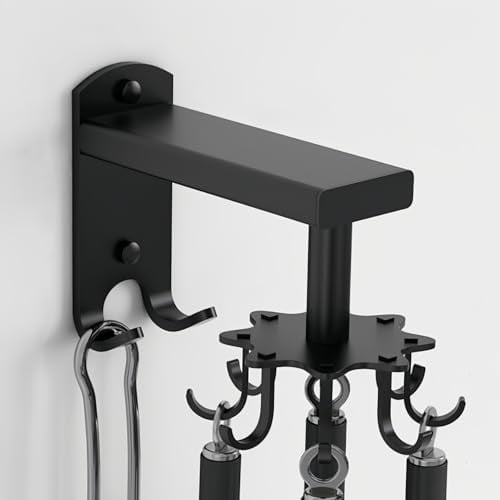 yozhch Self Adhesive Kitchen Utensils Holder Wall Mounted Cooking Utensil Rack for Hanging Pots and Pans Storage Spatula Spoon Rail Hanger Organizers with 8 Removable Hooks & 2 Heavy Duty Hooks