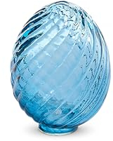 RAZ Imports Glas-Sammelfigur mit Wirbelmuster, 10,2 x 7,6 cm, Cerulean Blue