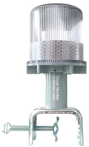 Cloud Fire Solare Navigationslicht für Boote, Ankerlicht Boot 3 Beleuchtungsmodi, 360°Signalleuchten IP65 Wasserdichtes Design für SegelschiffStra、ßEnwarnung、Industriefahrzeug 、Angeln