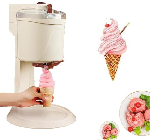 SMoonga Home Ice Cream Maker Machine,Large Capacity Automatic Soft Ice Cream Machine,with Compressor Removable Ice Container,Ice Cream Makers Machine for Home Portable Blender