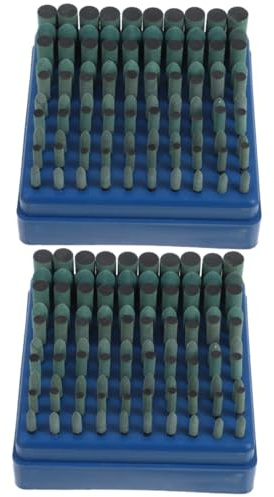 SOLUSTRE 2 Sätze Schleifkopf aus Gummi Schleifwerkzeuge aus Stein Schleifeinsätze für Rotationswerkzeuge polierstein schleifscheibe Schleifbits Schleifeinsätze für Metall Edelstahl