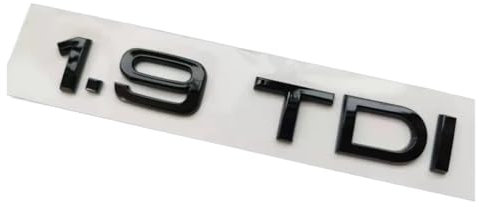 GEOLXD 1X Chrom glänzend schwarz ABS Auto Karosserie Heckkofferraum Emblem Abzeichen Aufkleber Zubehör(Glossy Black)