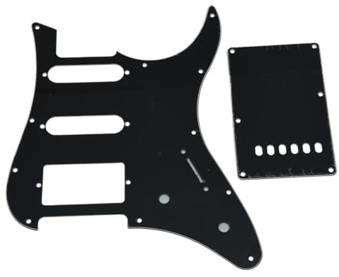 Schwarzes 3-lagiges Gitarren-Schlagbrett mit Rückplatte und Schrauben, passend for Yamaha for PACI-FICA