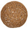 HOMSFOU Rattan Kugel Lampenschirm Kugel Lampe LED Lichtkuppel Lampenschirm Für Tischlampen Rattan Licht Facettierte Decken Quaste Rustikale Heimdekoration Geflochtener Korb