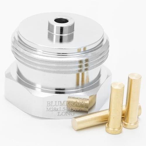BLUMKRAFT Metalladapter für Sam, MMA und Remagg Heizkörper M28 x1.5 auf M30 x 1.5 für Thermostat/Thermostatkopf M30 x 1,5 Stecker (M28 lang)
