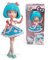 Hello Kitty Manga Doll Pretty Pink, bambola giapponese alla moda con look manga, figura da 19,5 cm con 15 punti di articolazione, capelli azzurri, accessori inclusi, +4, Famosa (HKTF0300)
