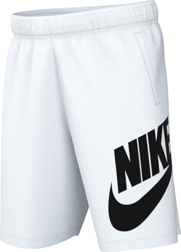 Nike Unisex Kinder Sportswear Club Fleece French-Terry-Shorts Für Ältere, White/Black, 14-15 Jahre EU