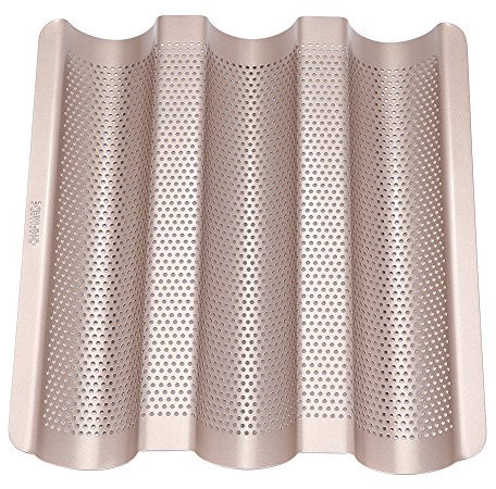 RockVOQRN Moule à pain français antiadhésif perforé pour la cuisine à domicile