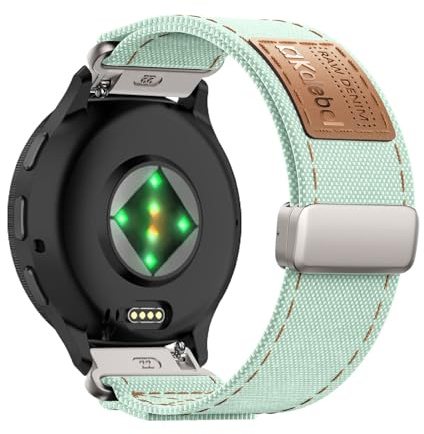 Canvas Armbänder für Garmin Venu 3S/ 2S Armband, Magnetisch Verstellbare Jeans Stoff Elegante Ersatzarmband für Herren Damen Kompatibel mit Garmin Venu 3S/ 2S Uhrenarmband