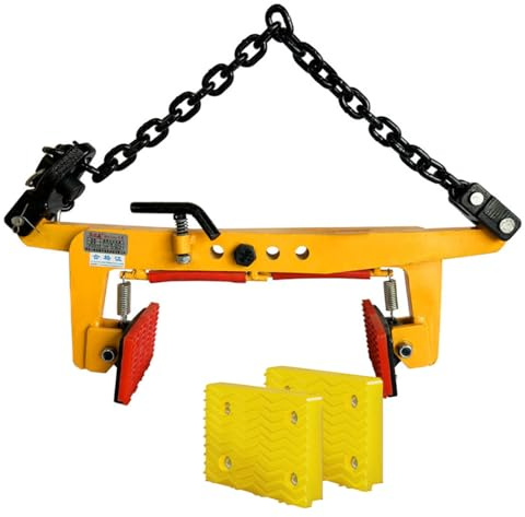 LISHEUK Morsetto di Sollevamento Verticale per Pietre con 4 Cuscinetti Antiscivolo, Sollevatore per cordoli in Granito per impieghi gravosi, Morsetto di Sollevamento Regolabile p