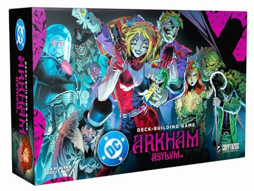 Cryptozoic | DC DBG Arkham Asylum | Deck-Building Kartenspiel Mit Neuen Mechaniken Und Promo-Inhalten | 2-4 Spieler | 60 Minuten