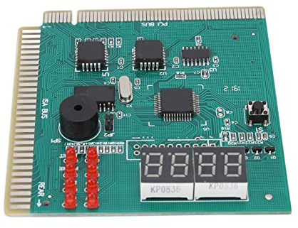TOPINCN Professionelle PC-Diagnosekarte, 4-stellig, Standard-PCI-ISA-Port, Dual-Post-Code-Anzeige für PC-Hauptplatine, für Reparaturbetriebe von Computer-Motherboards