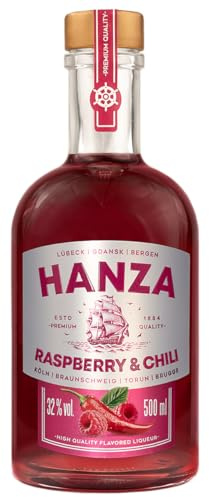 Hanza Himbeer & Chili Spirituose 0,5 L, Alk. 32% Vol.