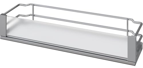 VS SUB Side Ablage-Set Artline 90° KB 200 mm Silber/Weiß/Glas satiniert