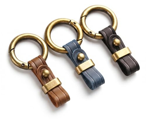 Lot de 3 Porte Clés pour Voiture en Cuir pour Renault Mégane Sport Tourer 4 (IV) K9A I 2016-2024, Porte Clef Voiture, Porte-clés Cuir Homme Femme Keychain