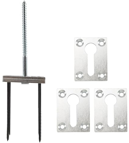 LA BAIESO Newel Post Fastener Set(4 Pieces) Wood Handrail Installation Hardware for Staircases, Finished Floors, Ceramic Tiles& Concrete Surfaces Stair
