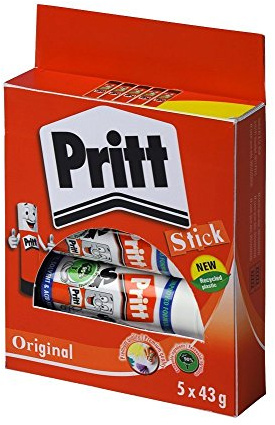 Pritt Solid Washable Non-Toxic Stick Glue, 43 g - Large, Pack of 15