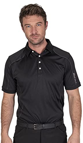 Island Green Men's Golf Moisture Wicking, Quick Drying & Breathable Polo Shirt