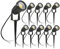 aulyun Pack de 10 Foco LEDs con Pincho para Jardín Blanco frío 5W 220V Luz LED para Exteriores
