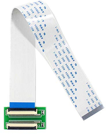 VSDISPLAY 0,5-mm-Steckeradapter mit 40 poligem und 40 poligem 40pin ZIF-Stecker mit Verlängerungsflachkabel (MEHRWEG)