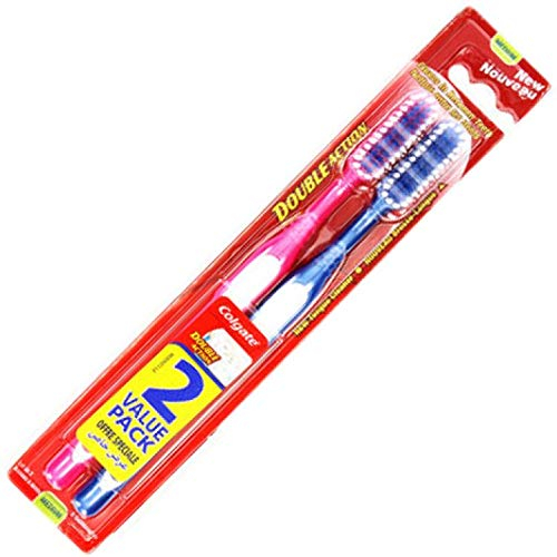 12 Stk. Zahnbürste COLGATE Double Action 2er medium 18cm