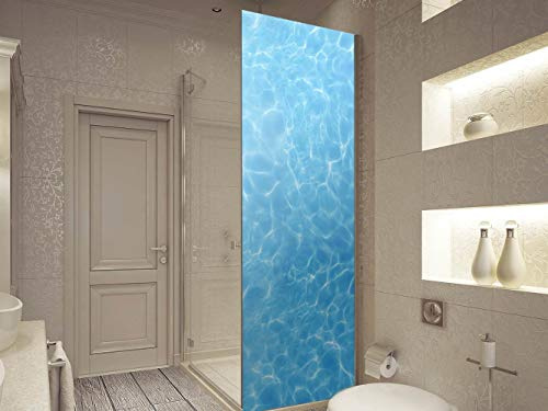 Oedim Vinyl für Duschkabinen, Badezimmer, sauberes Wasser, verschiedene Maße 60 x 185 cm, robust und einfach anzubringen, dekorativer Aufkleber in elegantem Design
