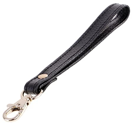 Armbandkette Clutch Wristlet Bag Strap für Geldbörse , Schwarz