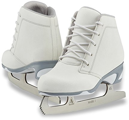 SKATE GURU Jackson Ultima Recreational Damen Eislaufschuhe Softec Diva DV3000 / Farbe: Weiß, Erwachsenengröße: 39