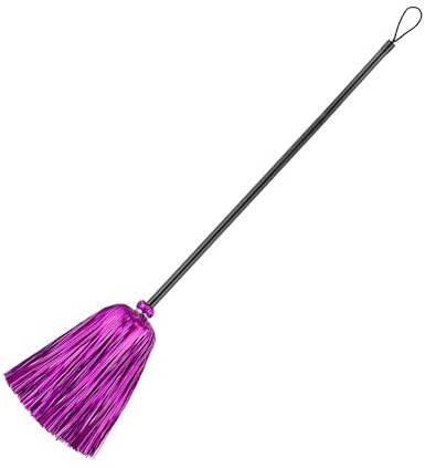 W WIDMANN MILANO Party Fashion, Escoba de bruja, diseño llamativo, materiales duraderos, versátil para todas las ocasiones, liviano y fácil de manejar, complemento perfecto para tu disfraz