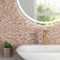 BeNice Mosaik Klebefliesen Selbstklebend Küche Metall Fliesenaufkleber Quadratische(10 Matten, Rosa Gold/Braun)