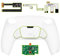 eXtremeRate Rise Remap Kit Programmable pour ps5 Manette BDM-010&020, Coque Arrière Redessinée avec 2 Palette pour ps5 Manette, Carte améliorée, Blanche Pur