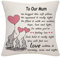 Mum Gifts from Daughter Son Mum Mother Mom Cushion Cover Throw Pillow Cover Thanksgiving (our mum)