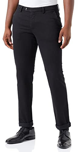 bugatti Herren 4220-16224 Slackhosen, Schwarz-290, 42W / 34L EU