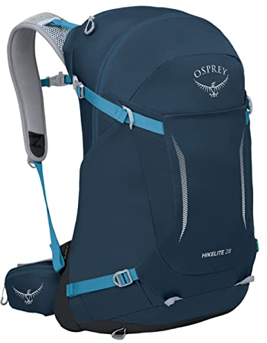 Osprey Hikelite Unisex Rucksack, 26L, Atlas Blue, S/M
